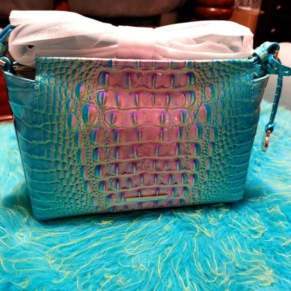 Brahmin cotton candy ombre Melbourne hillary crossbody NWT - Picture 2 of 15